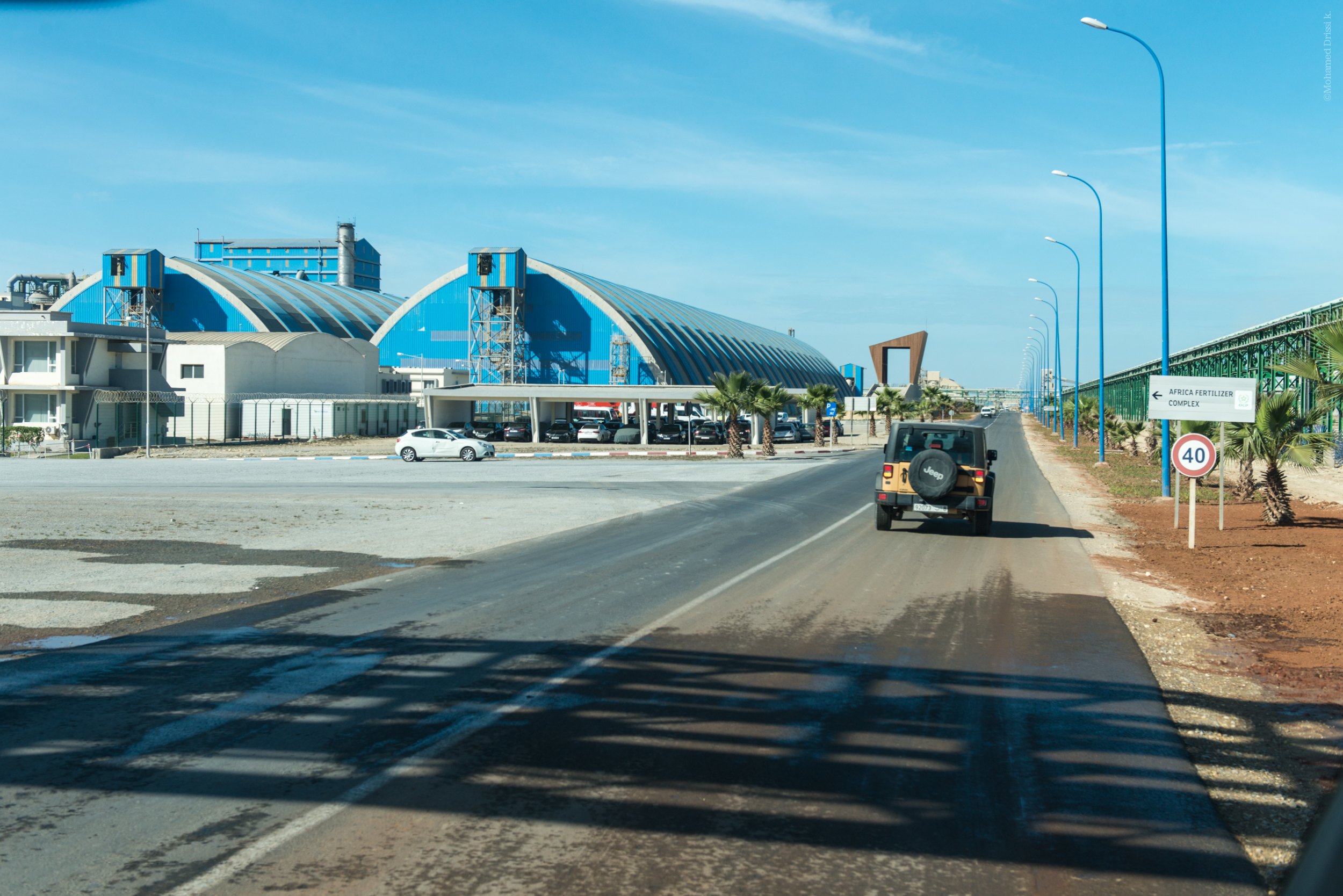 Une usine intégrée de production d’engrais du groupe OCP à Jorf Lasfar.
