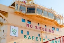 Un navire de la flotte OCP.