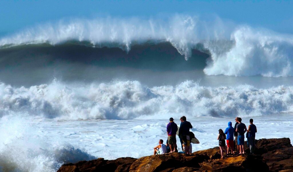 Des vagues sur la côte altantique du Maroc
