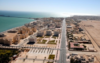 Vue aérienne de la ville de Dakhla. Crédit : DR.
