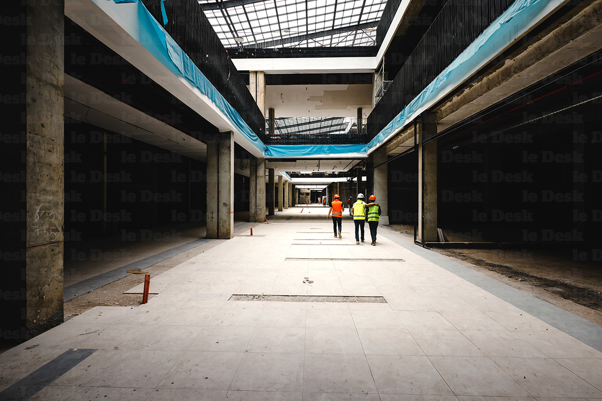 Un chantier à Casablanca Finance City.