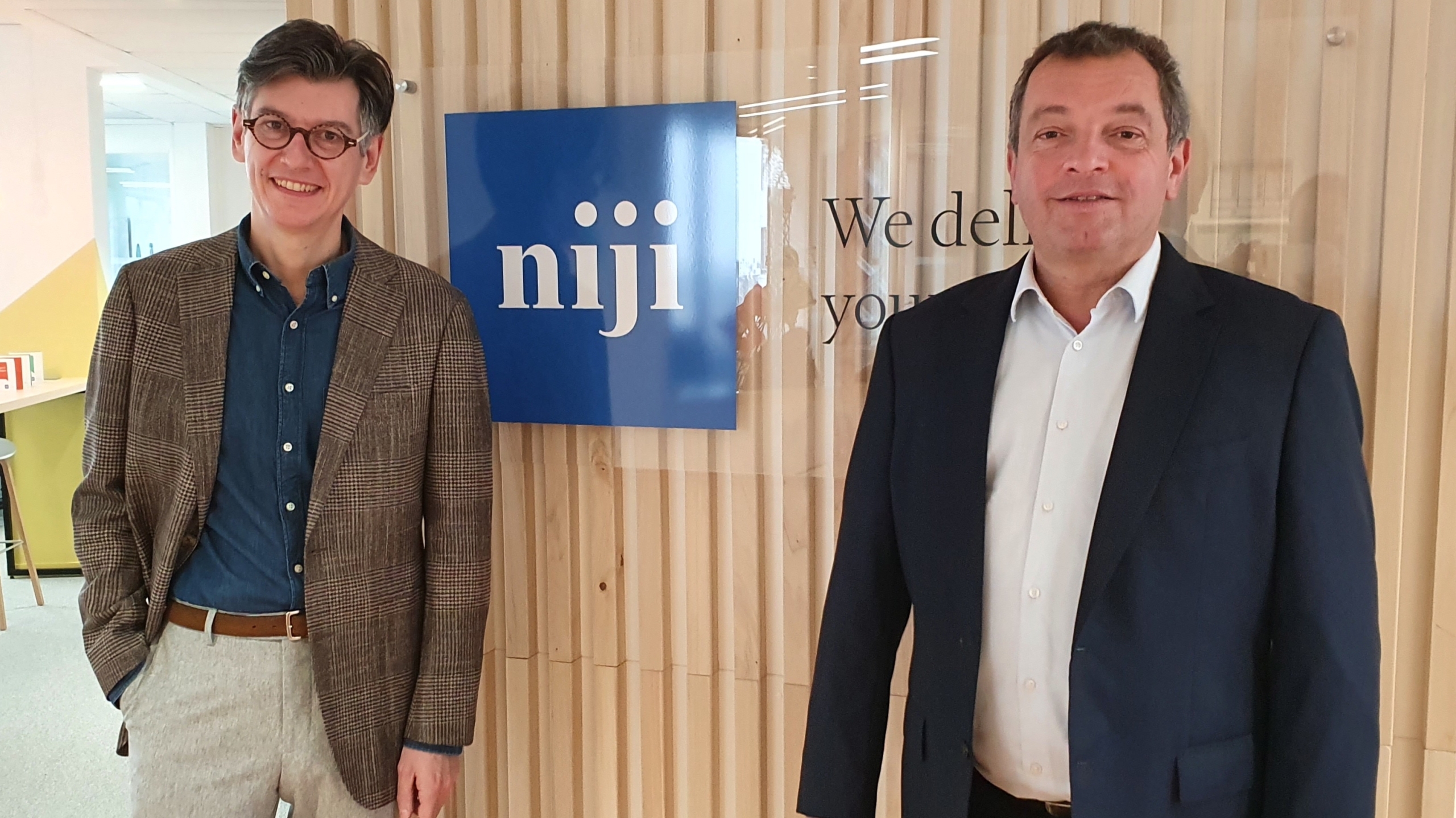 Hervé Troalic, directeur de la nouvelle activité cybersécurité, et Hugues Meili, PDG de Niji