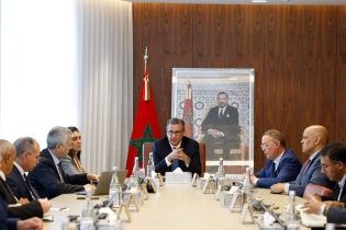 La cérémonie de signature de la convention-cadre relative au programme visant à atténuer les effets du déficit pluviométrique.