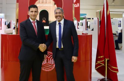Adel El fakir, directeur général de l'ONMT et Mamoun Hmedan, directeur commercial et directeur général, MENA et Inde de Wego