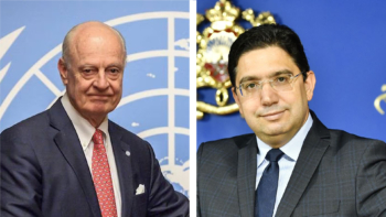 Staffan de Mistura et Nasser Bourita
