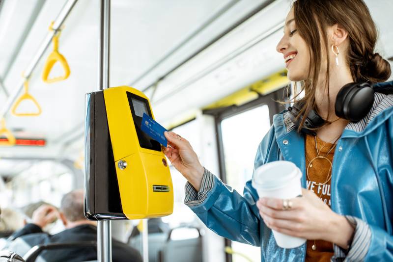 Système de billettique pour transport urbain. Crédit : DR