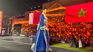 Tenue à Doha du Caftan Fashion Show.