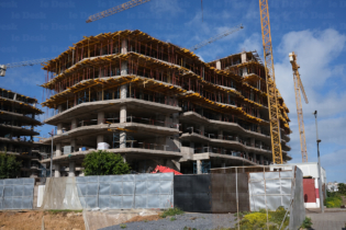 Chantier immobilier à Casablanca.