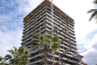 Chantier immobilier à Casablanca.