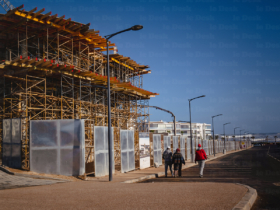 Un chantier immobilier à Dar Bouazza