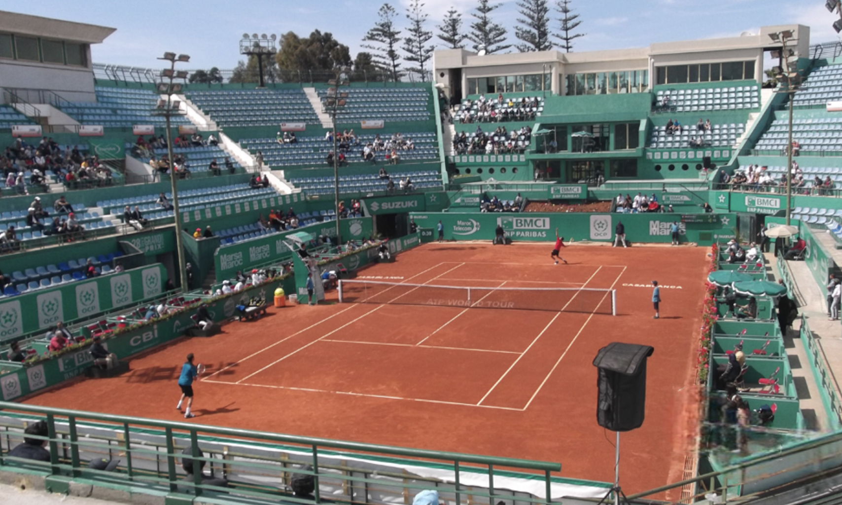 Le Complexe Al Amal de Casablanca du temps où il accueillait le Grand Prix Hassan II de tennis.