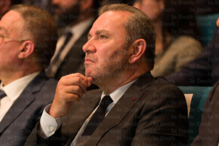 Christophe Lecourtier, ambassadeur de France au Maroc, lors du forum d'affaires Maroc-France pour la Coupe du monde 2030.