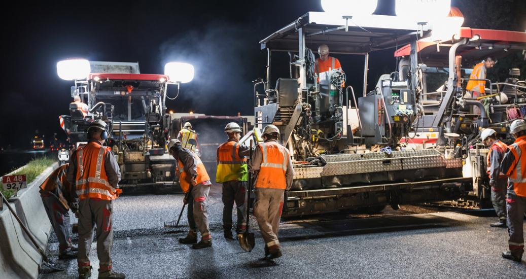 Travaux de voirie.