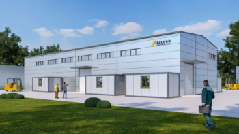 Une maquette numérique de l'usine pilote de Falcon Energy Materials à Jorf Lasfar.