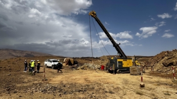 Prospection menée par Morocco Strategic Minerals dans la région de Ouarzazate. Crédit: MMS