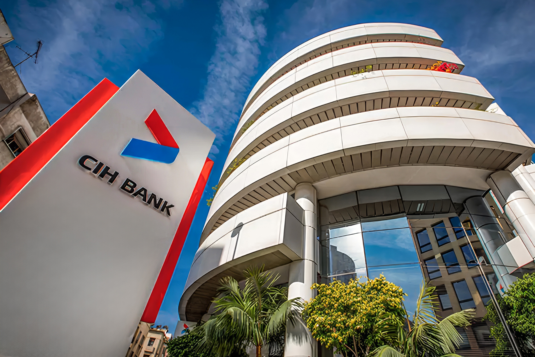 Le siège de CIH Bank, à Casablanca. Crédit : CIH Bank