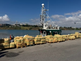 Drogue saisie par le Service maritime de la Guardia civile dans le détroit. Crédit : Guardia Civil