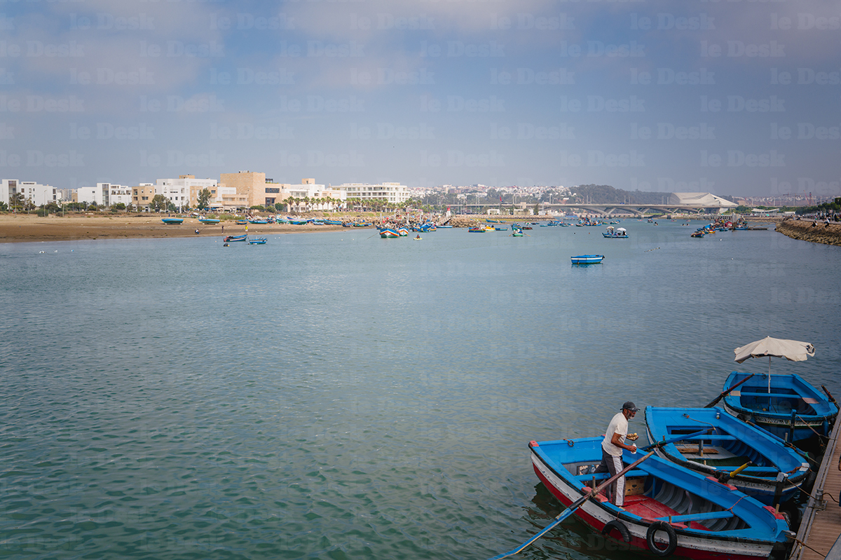 Le fleuve Bouregreg, qui passe entre les villes de Salé et Rabat. Crédit : Mustapha Razi / Le Desk