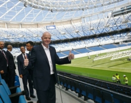 Gianni Infantino impressionné par le Grand Stade de Tanger
