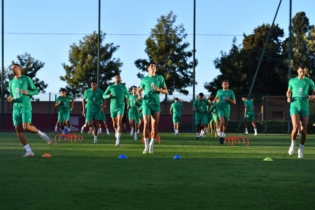 Les lions de l'Atlas à l'entrainement avant le match contre le Niger. Crédit : DR