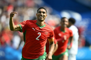 Achraf Hakimi, capitaine des Lions de l'Atlas.