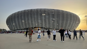 Le Stade Prince Moulay Abdellah de Rabat reconstruit pour la CAN 2025. Crédit : Constance Sade / Le Desk