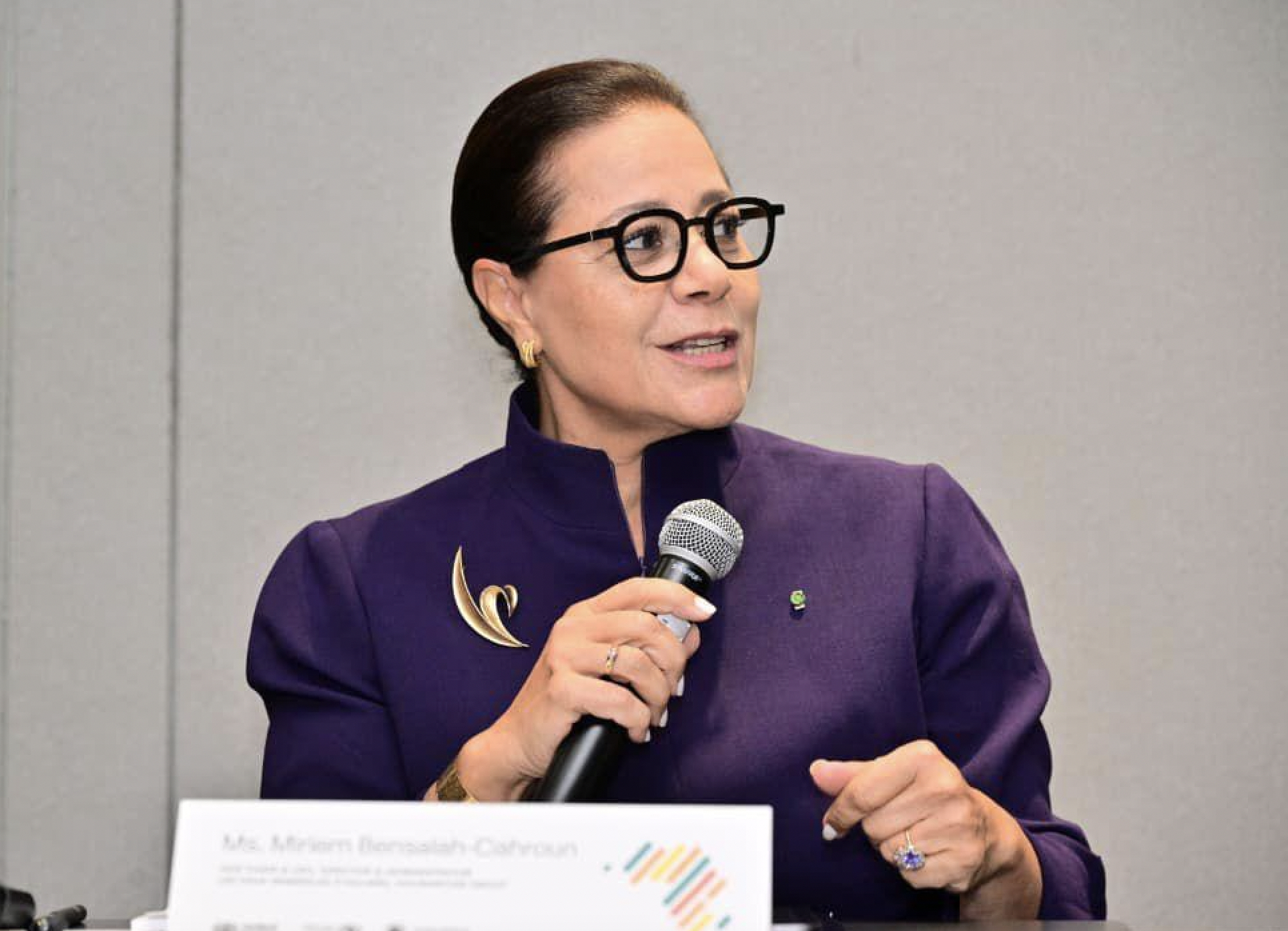 Meriem Bensalah Chaqroun, VP de LEMO à l'ONU. Crédit : DR