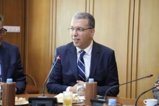 Tarik Senhaji, président de l'AMMC lors de sa prise de fonctions ce 21 octobre 2025. Crédit : Ministère de l'Economie et des Finances