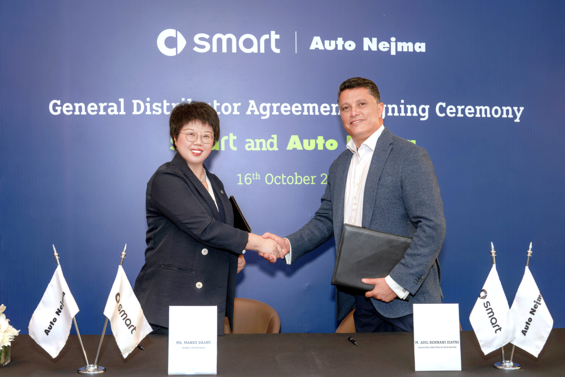 Smart a signé un accord de distribution générale avec Auto Nejma