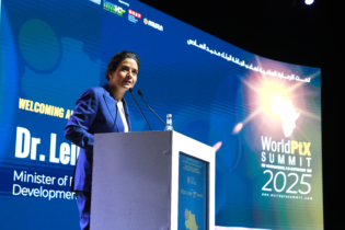 Leila Benali à la 5e édition du World Power-to-X Summit. Crédit: MAP