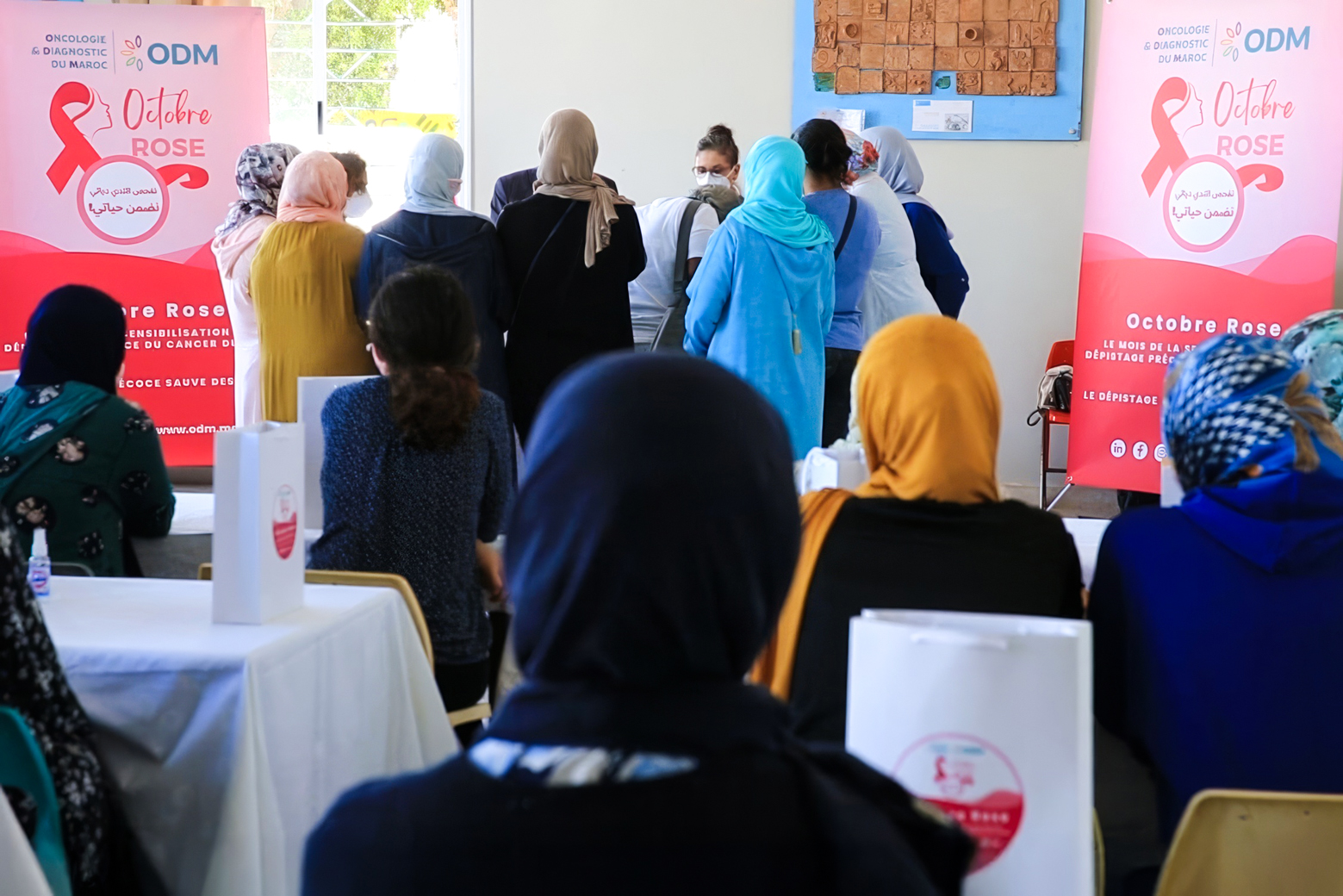 Une action organisée dans le cadre d'une précédente édition de la campagne nationale de prévention des cancers féminins