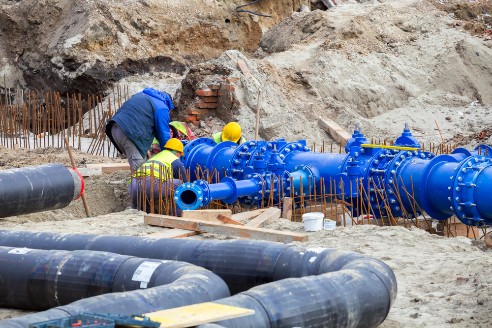 Une opération de maintenance d'une canalisation. Crédit : DR