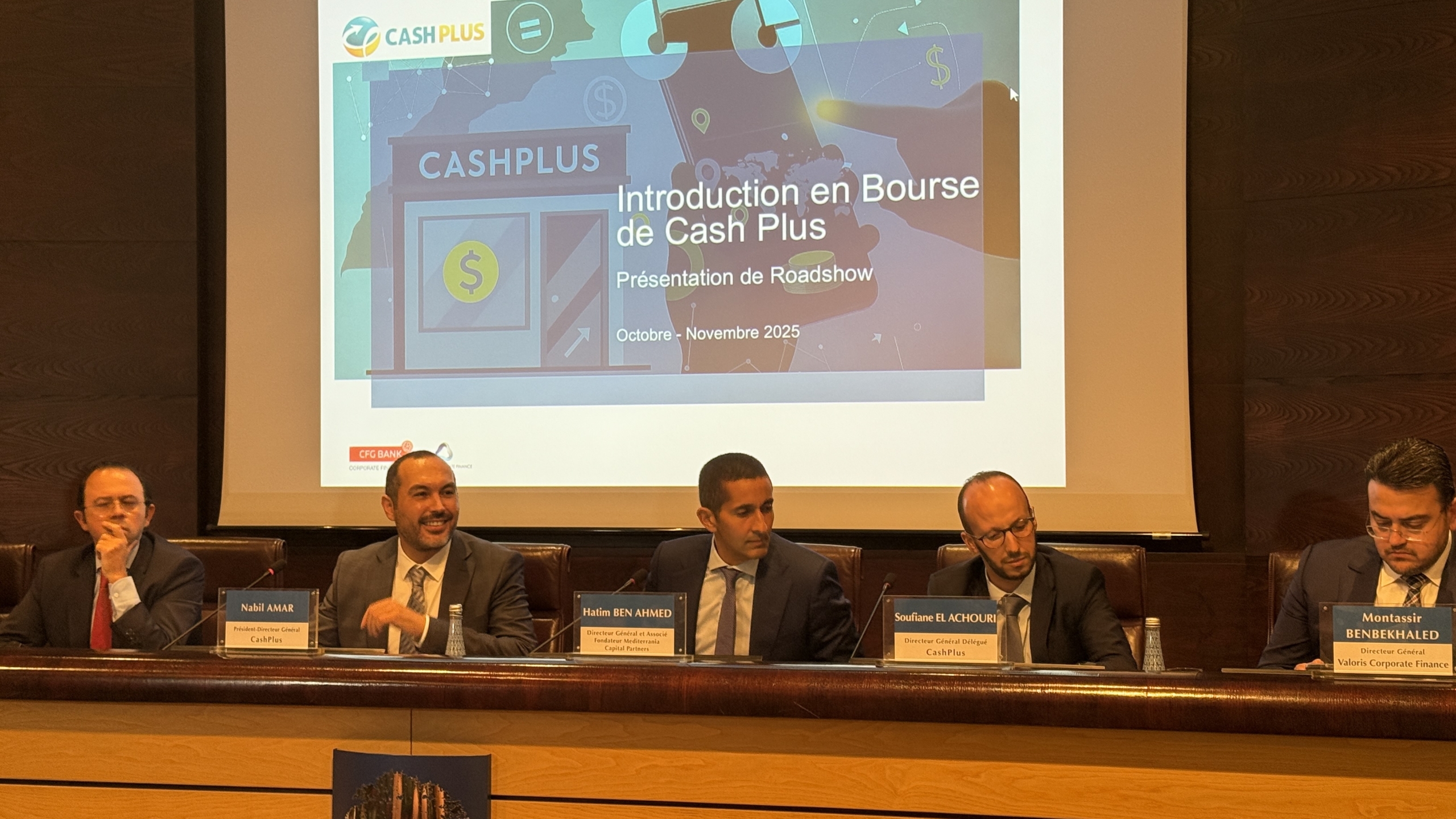 La fintech Cash Plus annonce son entrée en Bourse, à Casablanca. Crédit : Constance Sade / Le Desk