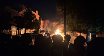 Dans le quartier de Sidi Youssef, à Marrakech, les manifestations se sont transformés en