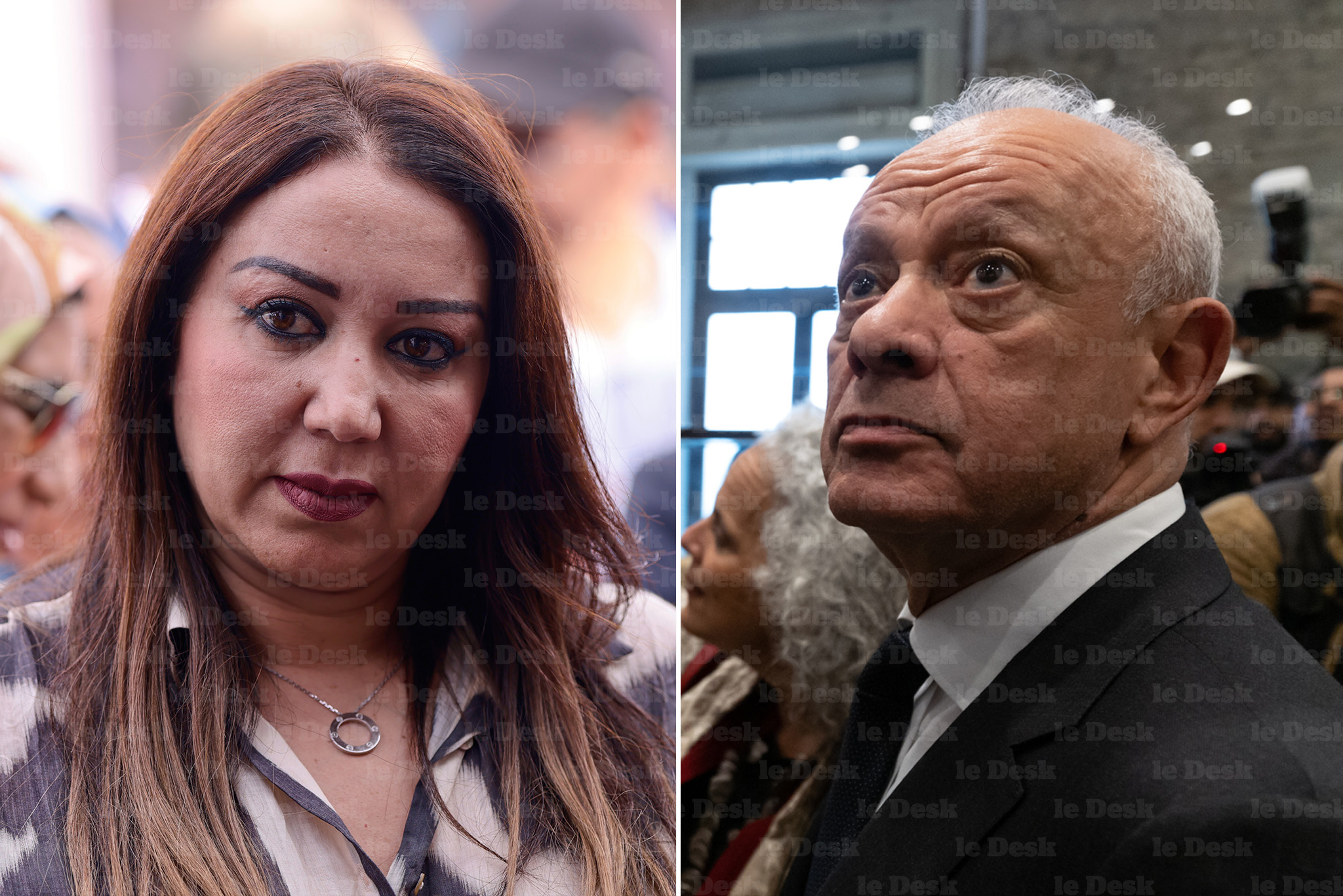 Nabila Rmili, présidente du Conseil communal de Casablanca, et Mohamed Mhidia, wali de la région Casablanca-Settat.