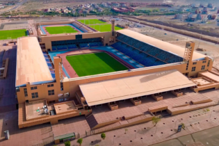 Une vue aérienne du Grand Stade de Marrakech.