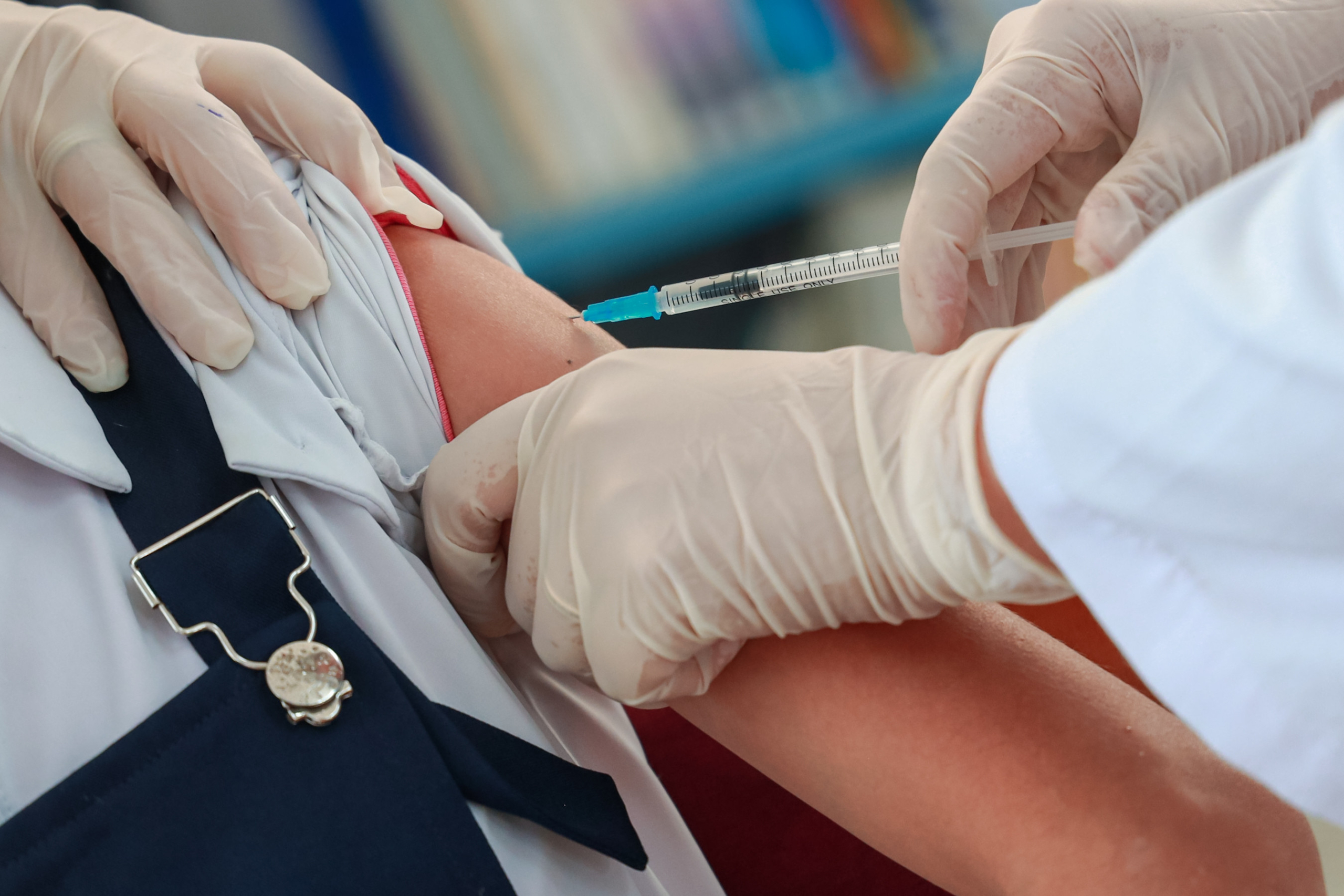 Campagne de vaccination dans le milieu scolaire au nord du Maroc