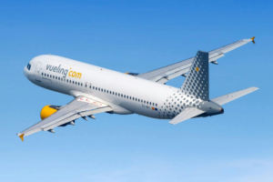 Un avion de la compagnie aérienne espagnole Vueling.