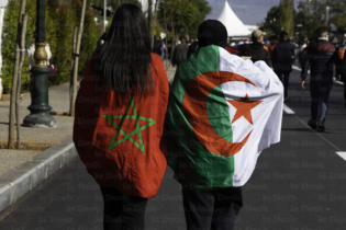 Des supporters marocains et algériens durant la CAN.