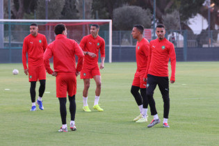 Entraînement officiel de la sélection du Maroc au complexe Mohammed VI de football