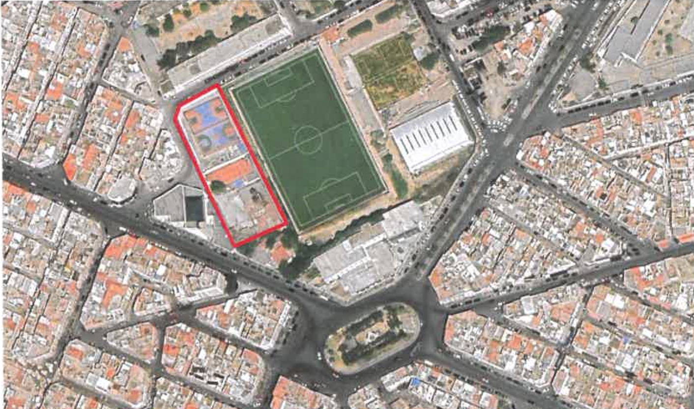 Plan d'aménagement du futur complexe sportif Al Fida.