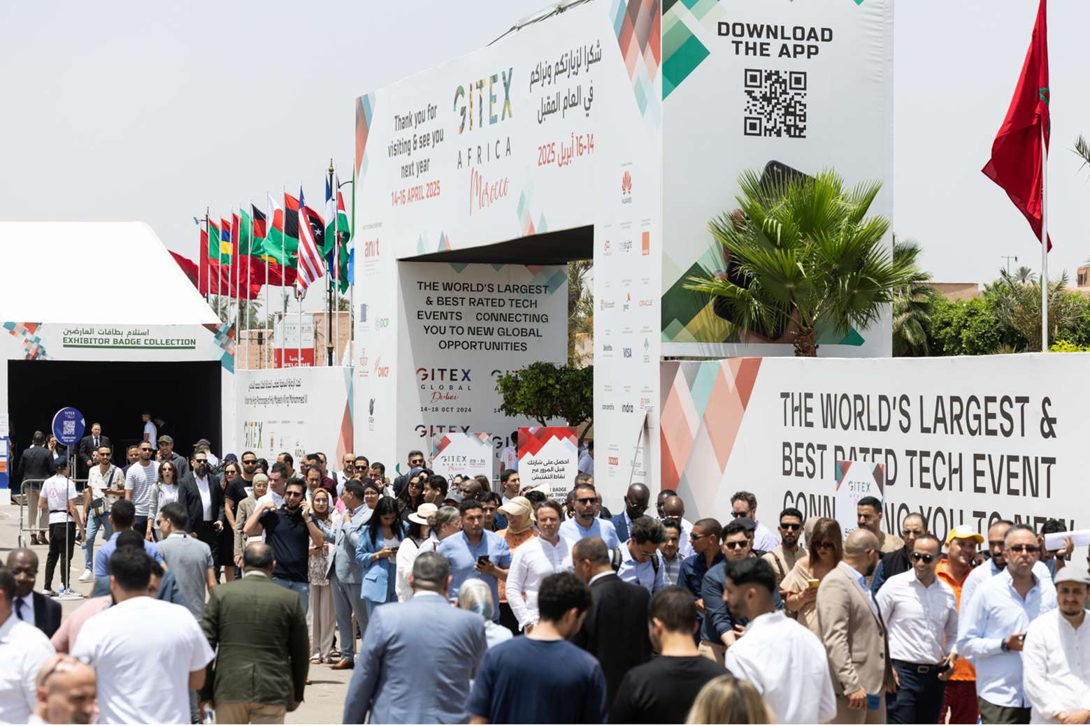 Lors du Gitex Africa 2025, tenu à Marrakech du 14 au 16 avril 2025.