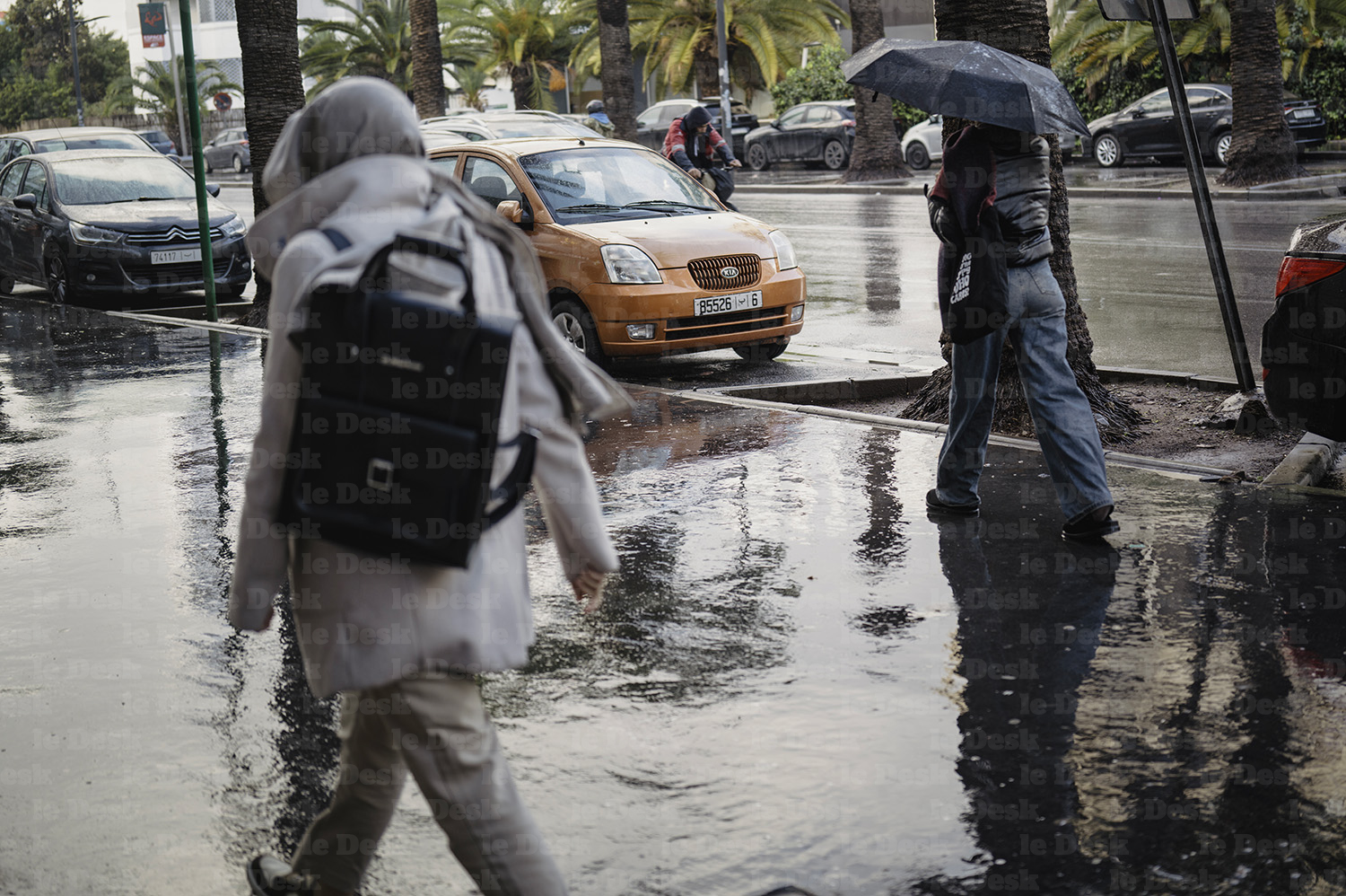 Casablanca sous la pluie.