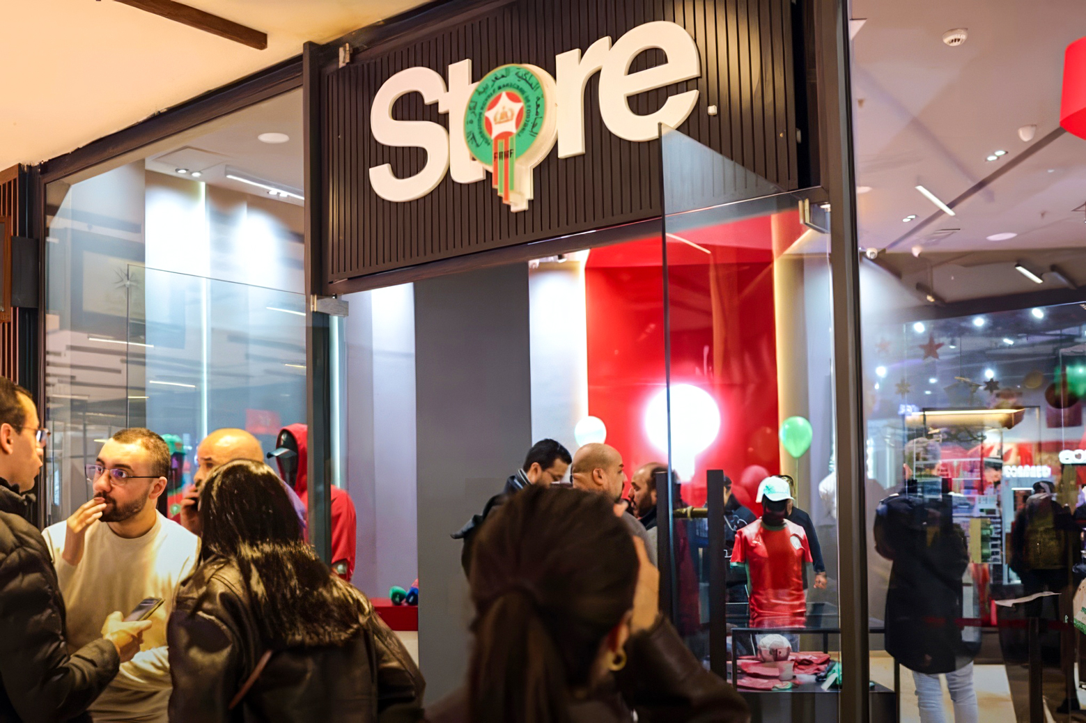 Le premier store officiel de la FRMF, situé dans le centre commercial Arribat Center à Rabat.