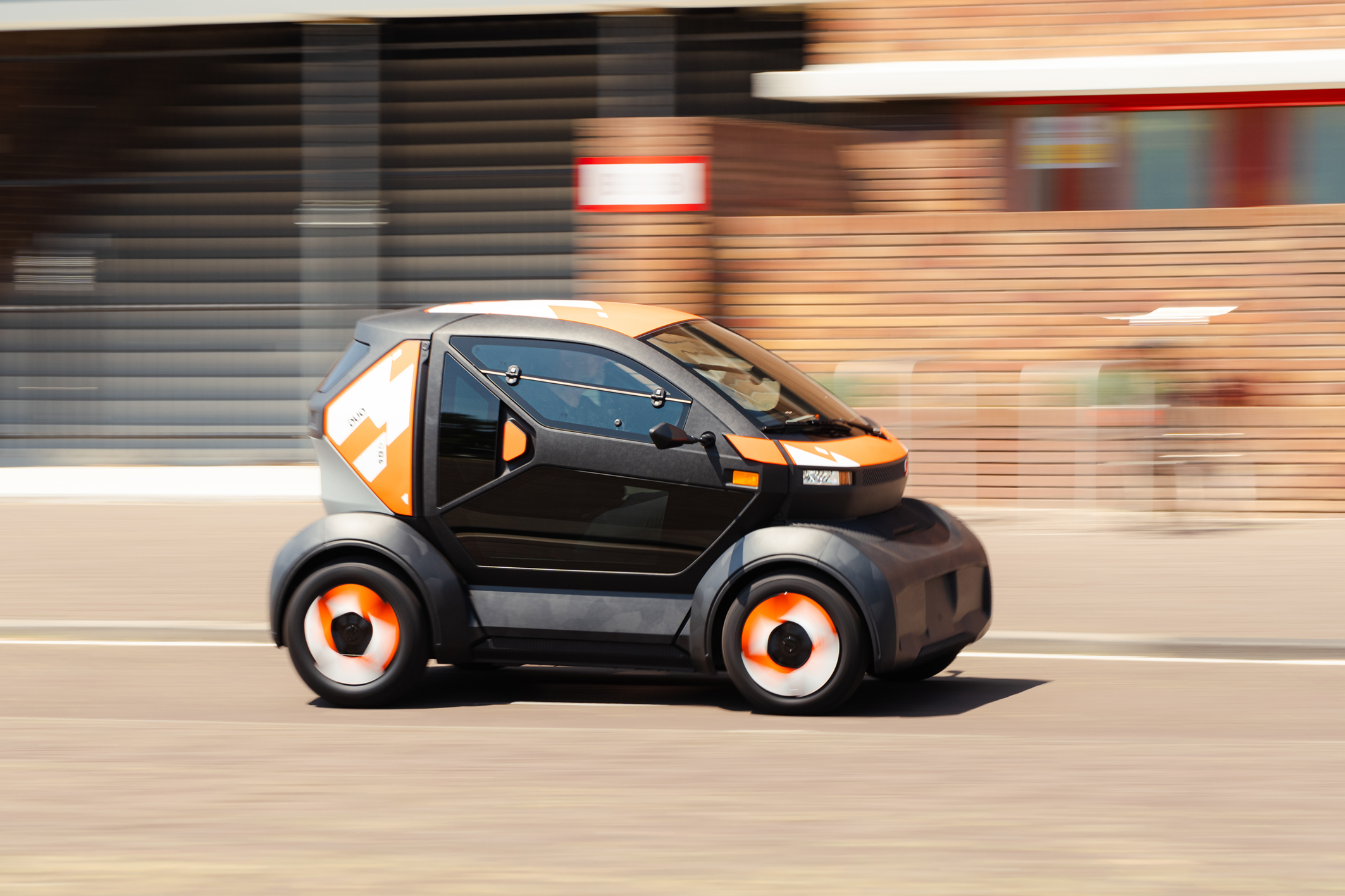 Le Mobilize Duo, quadricycle électrique produit dans l'usine Renault de Tanger.