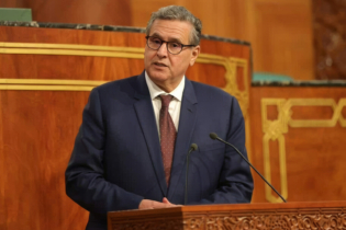 Aziz Akhannouch, Chef du gouvernement, dans l'enceinte du Parlement.