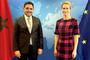 Nasser Bourita, ministre des Affaires étrangères, et Kaja Kallas, Haute Représentante de l’UE pour les Affaires étrangères et vice-présidente de la Commission européenne, le 14 juillet 2025 à Bruxelles.