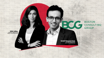 Souhail Cherqaoui-Fassi et Ghita Lahlou, directeurs associés chez Boston Consulting Group