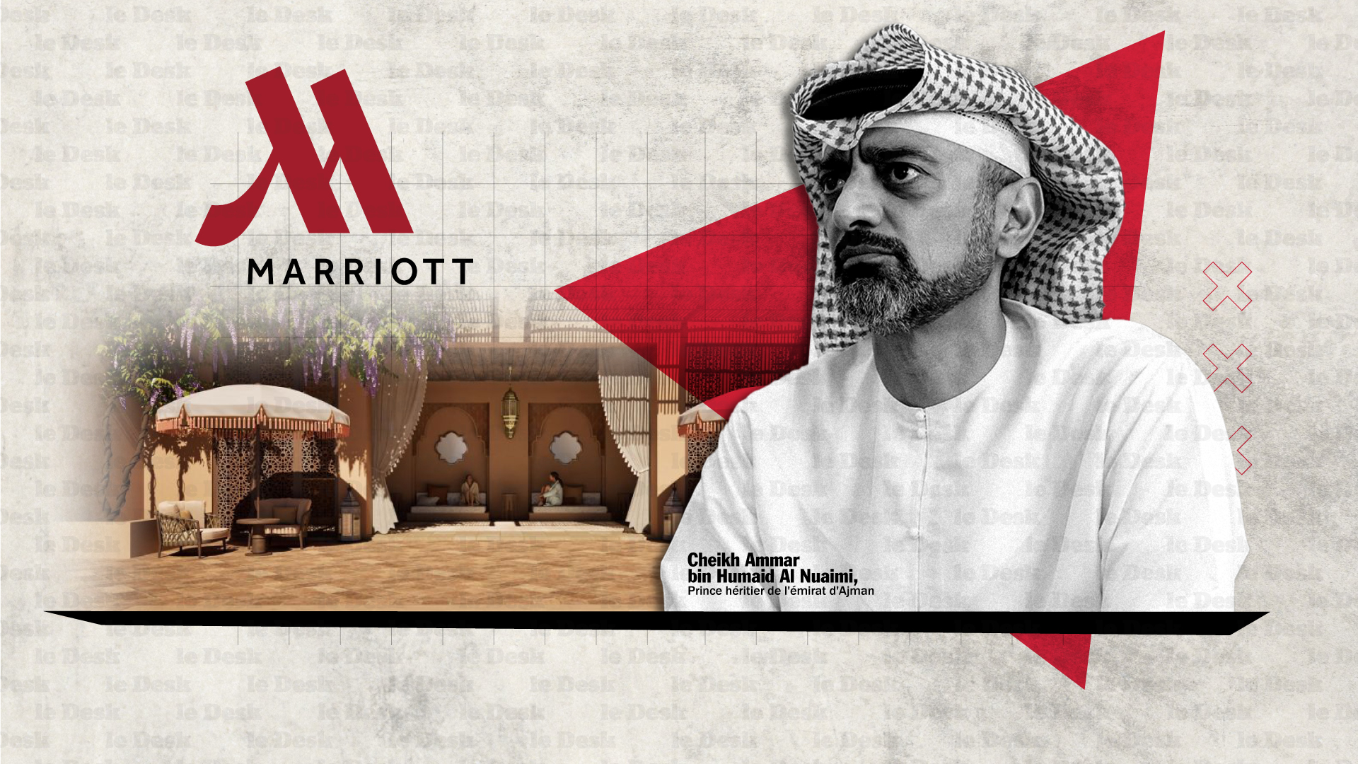 Cheikh Ammar bin Humaid Al Nuaimi, prince héritier de l'émirat d'Ajman, aux Émirats arabes unis.