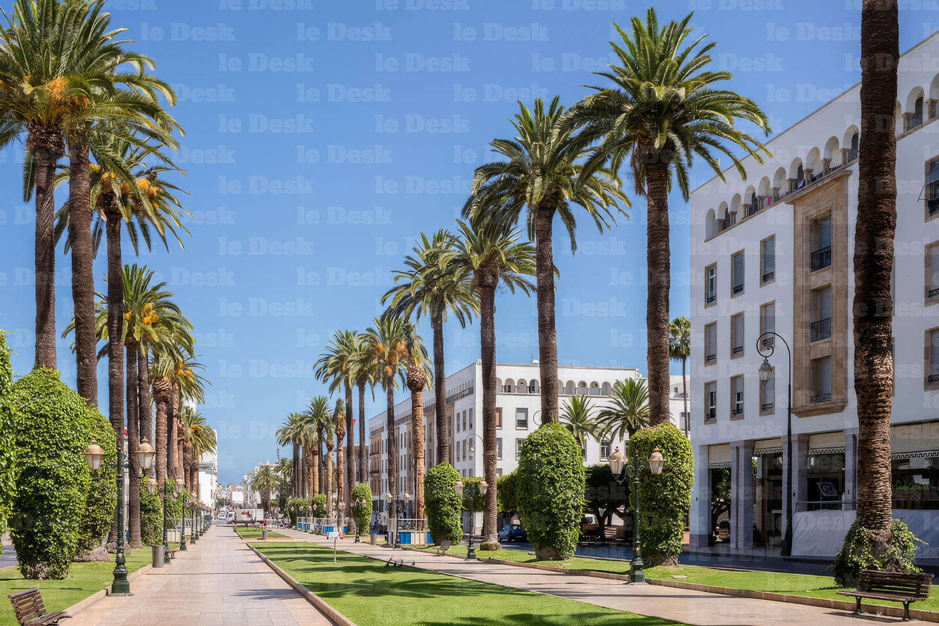 L'Avenue Mohammed V à Rabat.